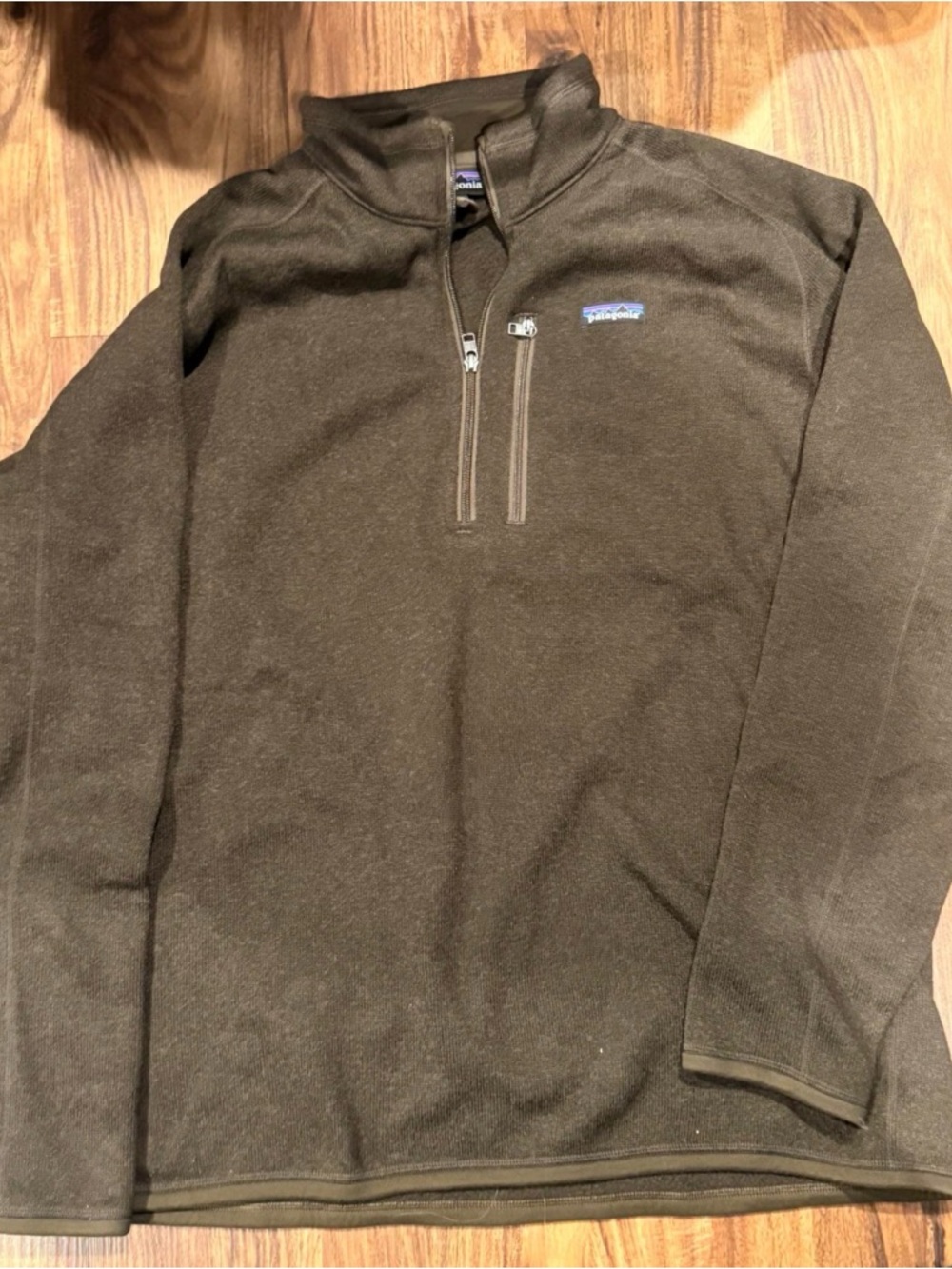 Men’s dark brown Patagonia better sweater 1/4 zip fleece pullover size xxl